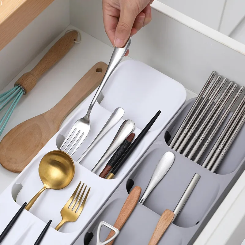 Spoon Storage Box Cutlery Tray Knife Holder Knife and Fork Storage Box Tableware Organizer Plateau Knife Block Holder Kitchen