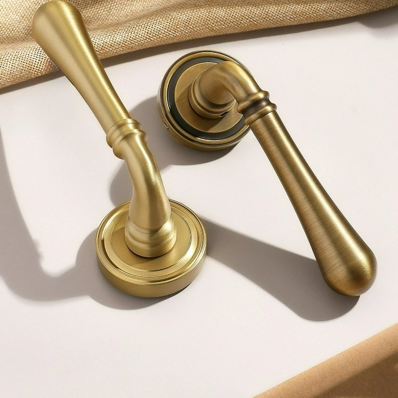 

Универсальный бесшумный/магнитный медный замок для межкомнатных деревянных дверей спальни