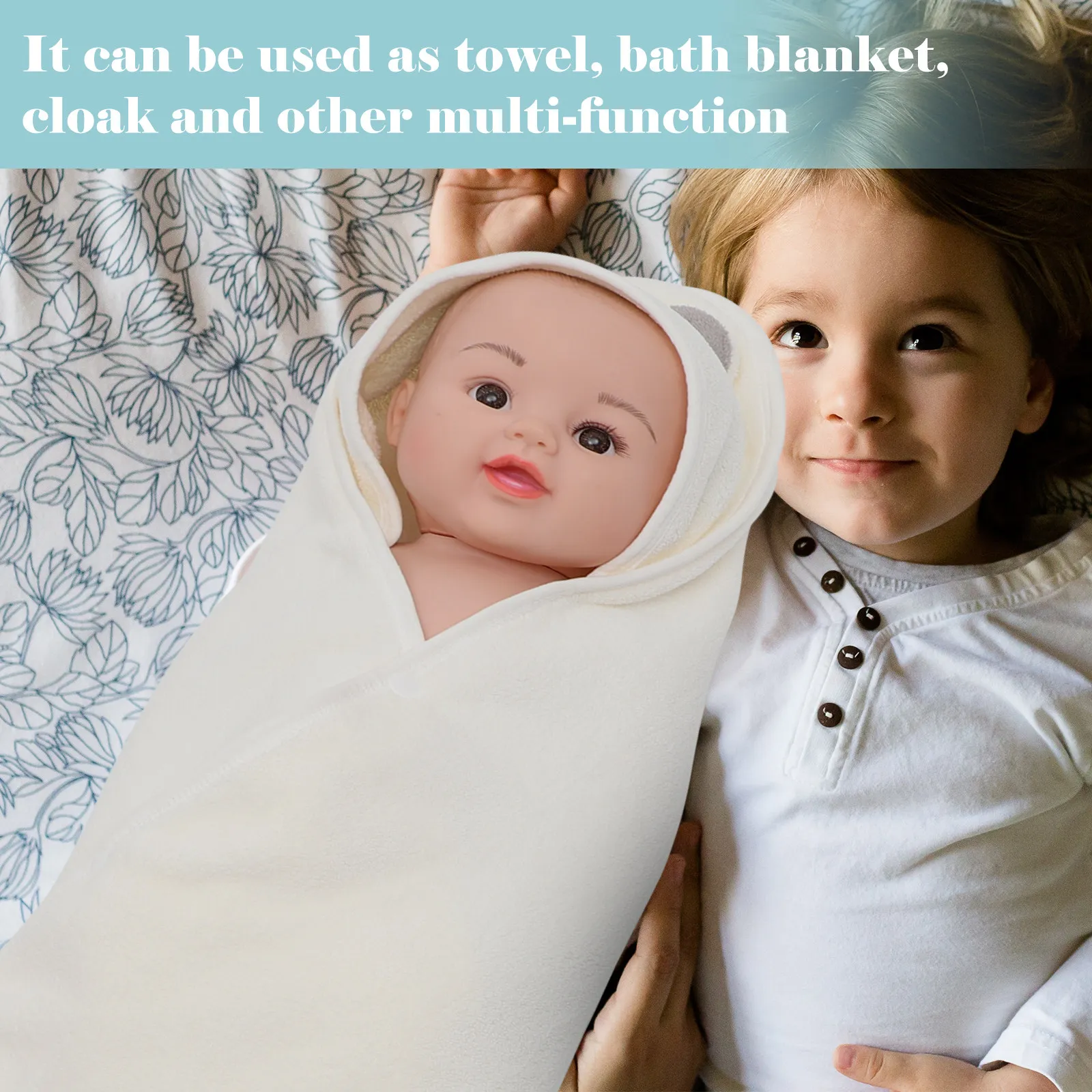 

Cute Cartoon Hat Baby Bath Towel Premium Material Soft and Absorbent Adorable Towel for Infant Newborn Towels Baby Towels