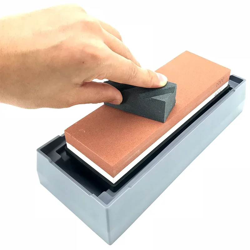 CORRECTION STONE Double-side Newwhetstone Sharpening Tool Oil Stone Base Non-slip Correction Stone Daily Sharpening