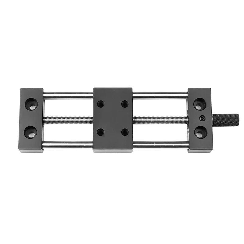 

Manual cross slide miniature precision guide rail slider XKNE front and back teeth double slider opening and closing XY axis