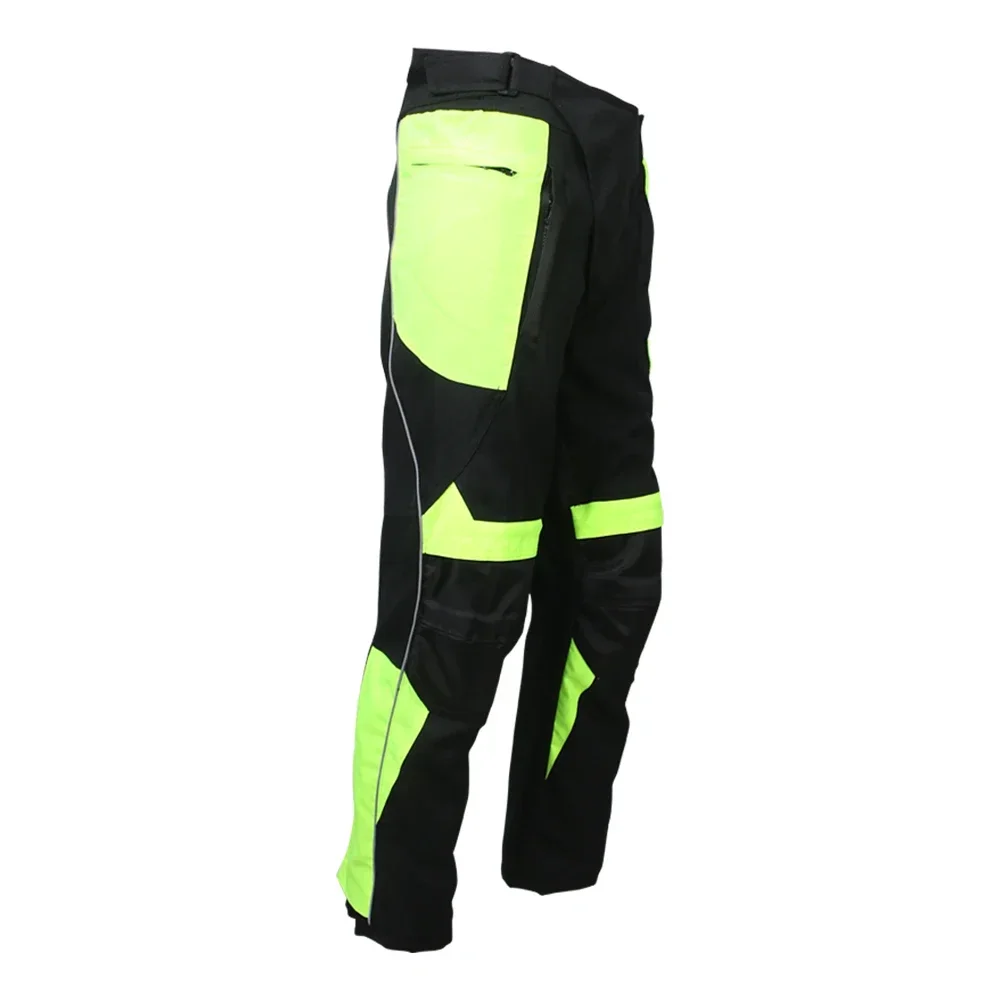 Men Motorcycle Pants Summer Breathable Winter Warm Riding Reflective Protective Trousers with Detachable Liner Knee pads HP-07