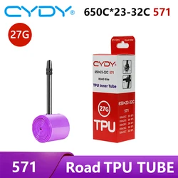 CYDY Bicycle TPU Inner Tube 650x23C 25C 26C 27C 28C 30C 32C FV length 45/65/85mmTyre Camera ROAD Bike Tire Cycling penu parts571