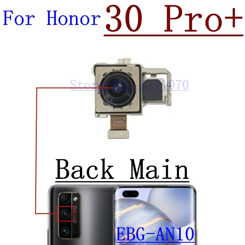 Original Rear Main Camera Flex Cable For Huawei Honor 30 Pro+Plus Back Wide Ultrawide Front Camera Phone Module Flex Cabe Parts