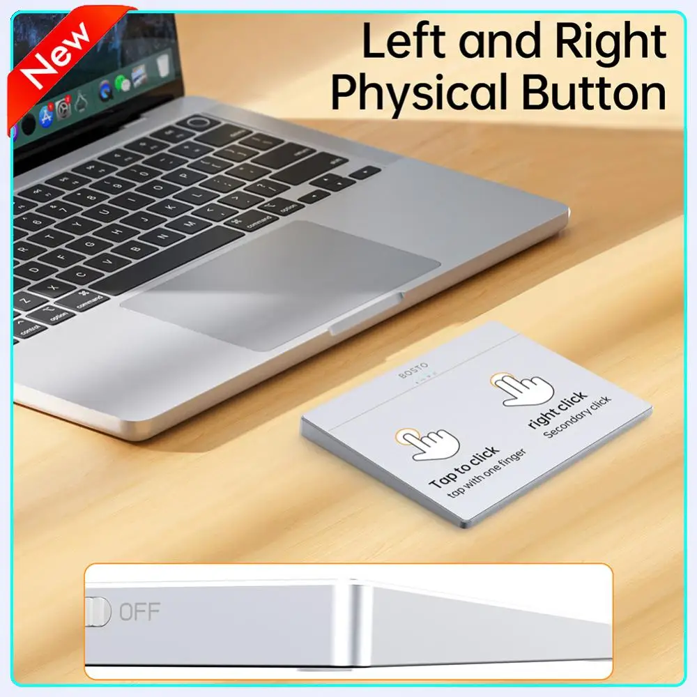 

USB Touchpad Mouse Multi-Gesture Wireless Touchpad Type-C Rechargeable Wired Precision Trackpad for Computer Notebook PC Laptop