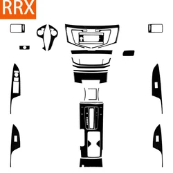 For Honda Accord 2014-2017 Piano Black Stickers Central radio AC CD selector door panel Car Accessories Interior decorative
