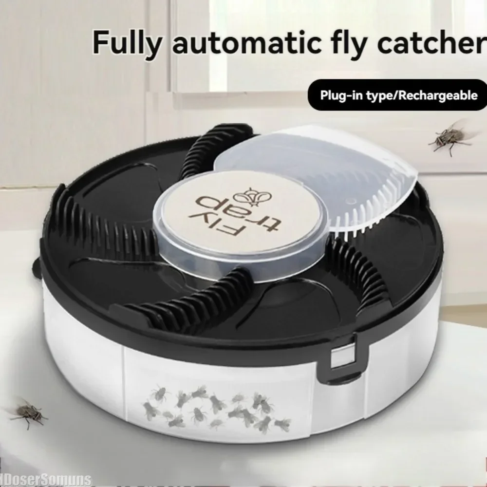 

Automatic Pest Catcher USB Rechargeable Pest Catcher Device Quiet Removable Insect Pest Catcher Household Home Kitchen Flytrap