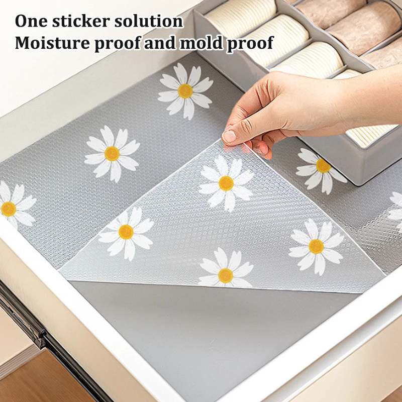 EVA Cabinet Mat Reusable Drawer Liners Non-slip Refrigerator Mat Fridge Waterproof Moisture-proof Drawer Mat