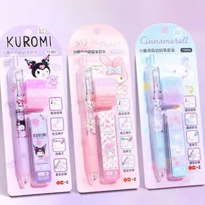 Sanrio MyMelody Kuromi Cinnamoroll Pochacco Mechanischer Bleistift mit Ruchargas Rucharges, wunderschöner Set -Automatikstift, Geschenk Schreibweise 7 Hauptverkaufsmitglied meine Melodie - №2