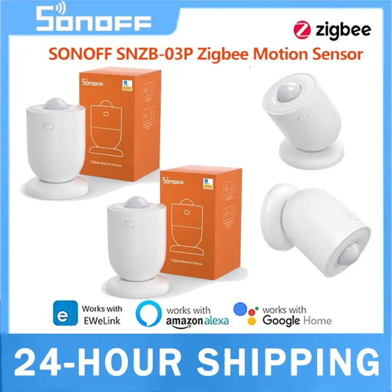 SONOFF SNZB-03P Zigbee Sensore di movimento Rilevazione della luce Sicurezza domestica Collegamento scena intelligente locale tramite APP EWeLink Alxea Google Home