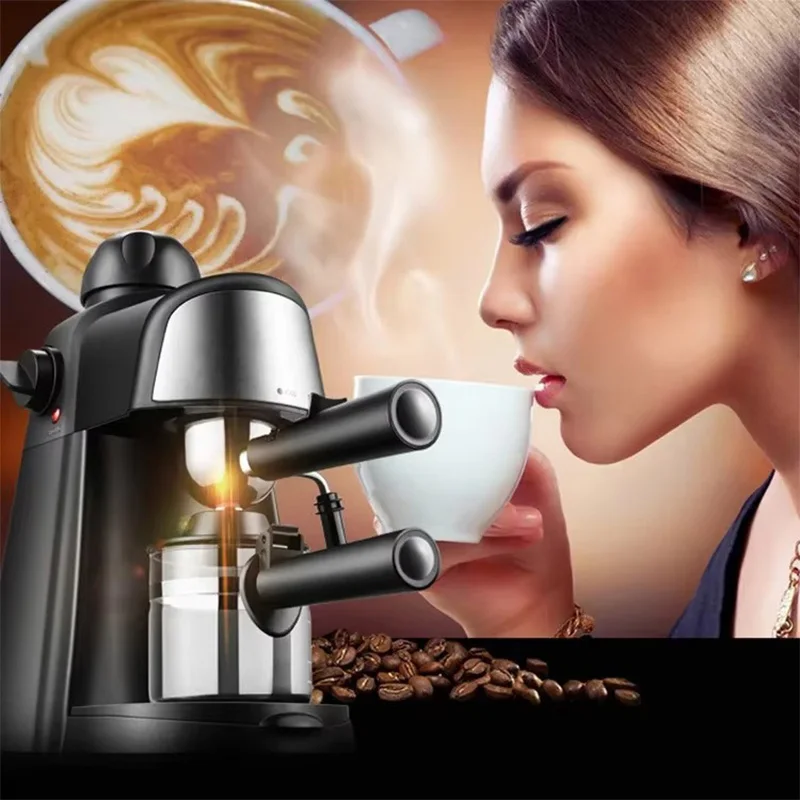 Household Semi-Automatic Italian Coffee Machine 5 Bar Espresso Steam Milk Frothing Cappuccino Small Electric Coffee Maker 220V