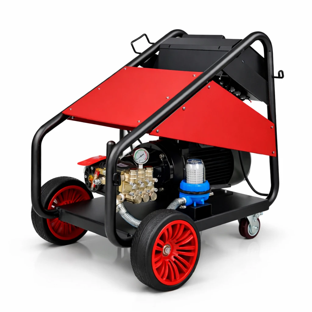 13KW 350Bar 5070PSI Industrial High Pressure Washer for Workshop Heavy Dirt Cleaning, Metal Surface Rust & Paint