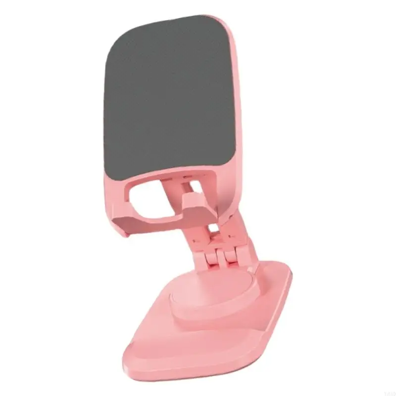 Y8AD Foldable Cellphone Stand, NonSlip Cradle Dock Stable Desktop Holder Angle Adjustable for Video Live Streaming