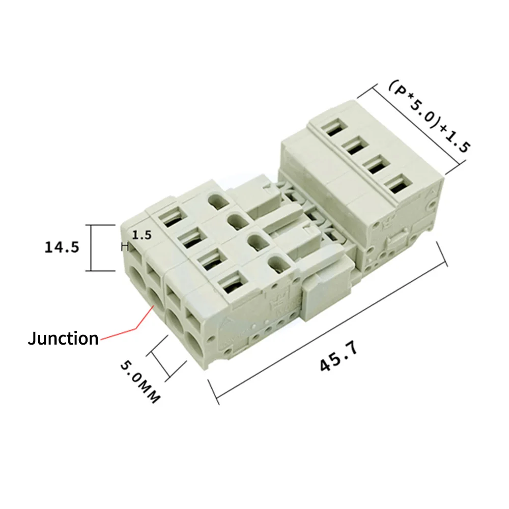 (10 قطع) MCS-5.0 MCS-7.5 MCS-7.5 كتلة طرفية زنبركية بدون لحام 5.0/7.5 مم دبابيس زوجية زوجية موصلات سريعة بدون أدوات MSC-5.0/7.5 2-24Pin #2