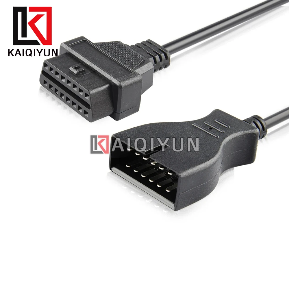 1 قطعة لجنرال موتورز أداة تشخيصية obd1 إلى obd2 GM كابل محول 12 دبوس ذكر إلى 16 دبوس أنثى تمديد obd ii موصل استبدال #3