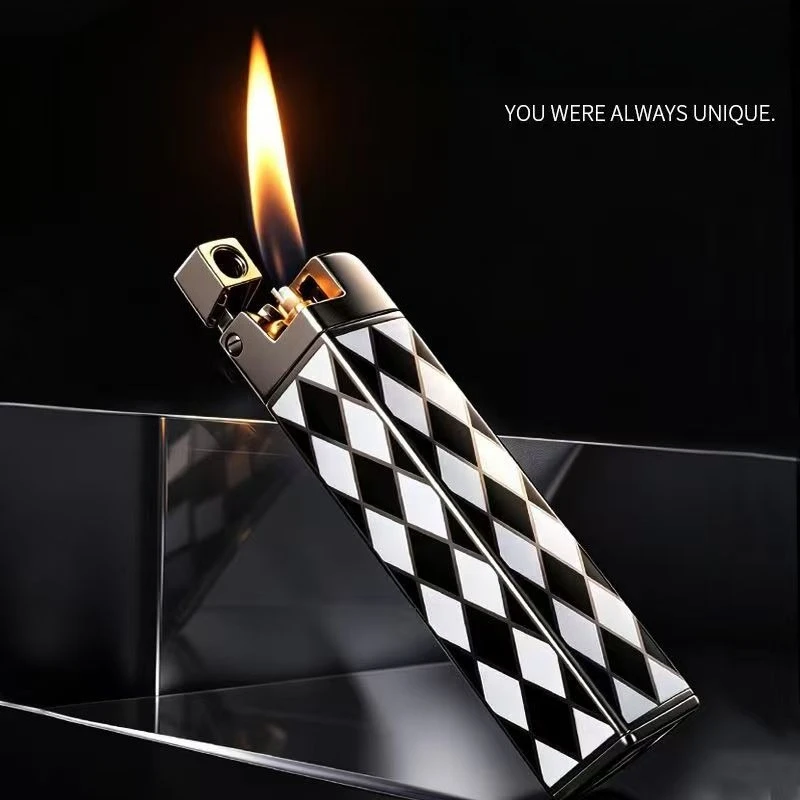 CHIEF Slim Kerosine Lighter, Portable Thin Long Metal Windproof Lighter, Exquisite Stylish , Unique Gift for Friend