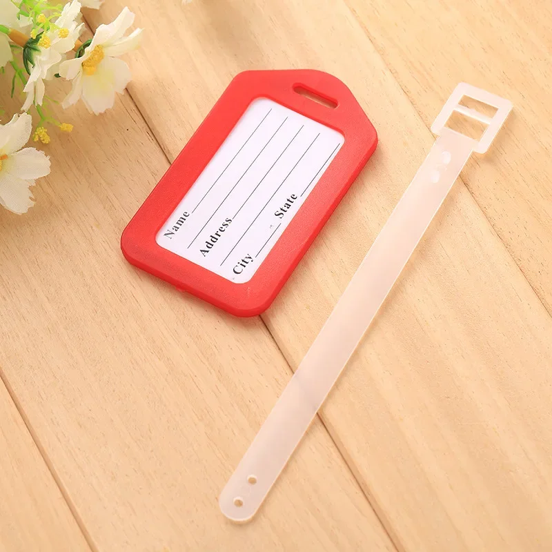 3PCS/Set Luggage Tag Boarding Shipping Plastic Baggage Tags Women Men Suitcase ID Address Name Holder Bag Label Travel Accessory