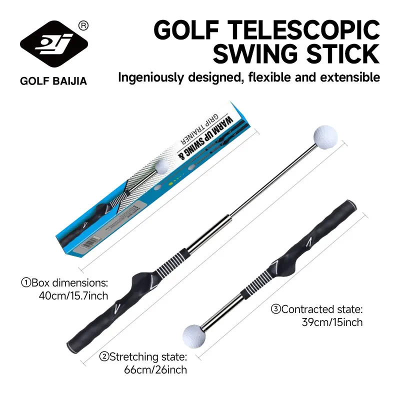 Golf Swing Practice Stick Telescopic Golf Swing Trainer Posture Corrector Practice  Golf ExerciseGolf Swing Master Training Aid gallery 4