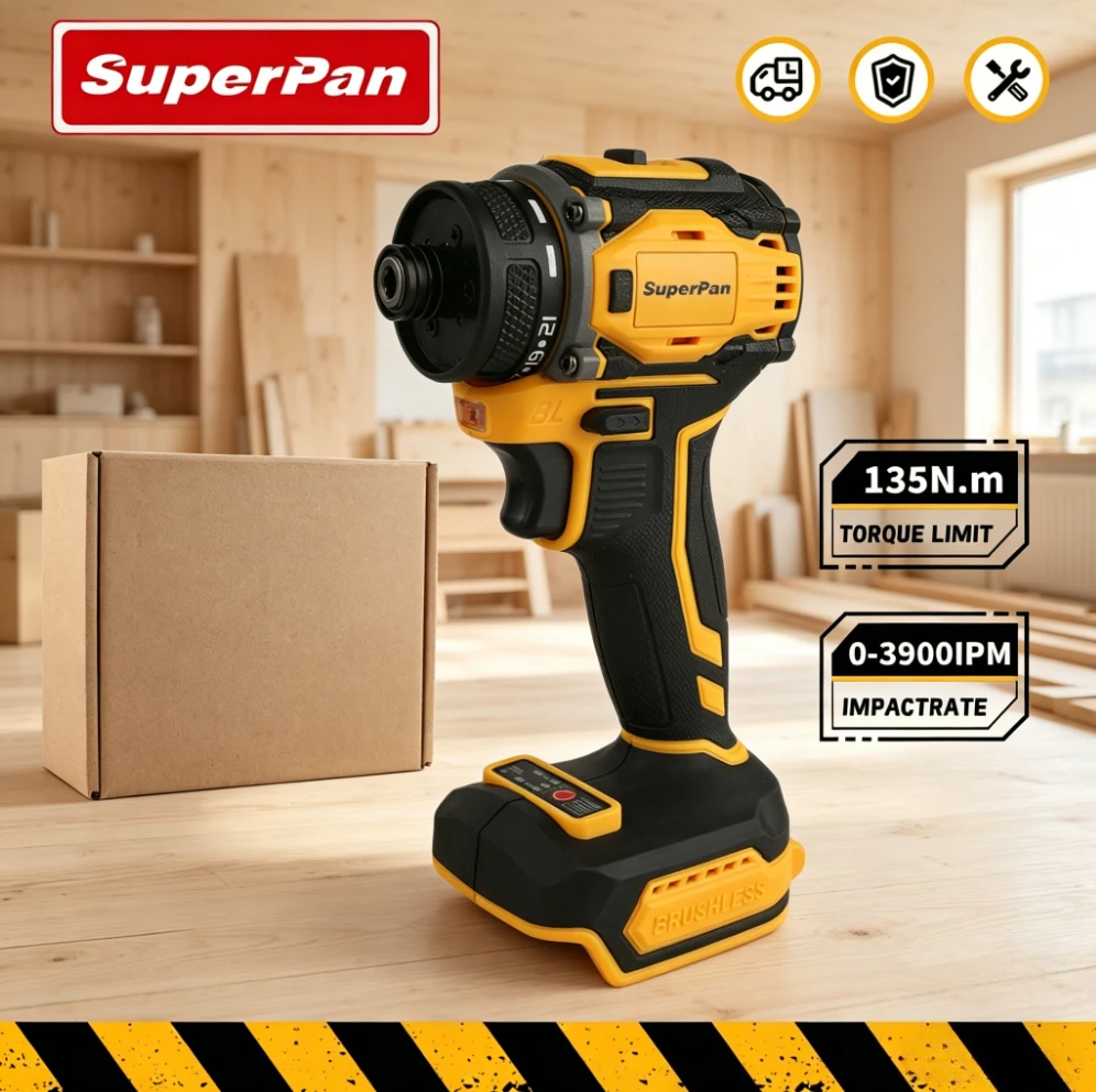 

Бесщеточный ударный шуруповерт профессионального класса для аккумуляторов Dewalt (без аккумулятора и блока питания)