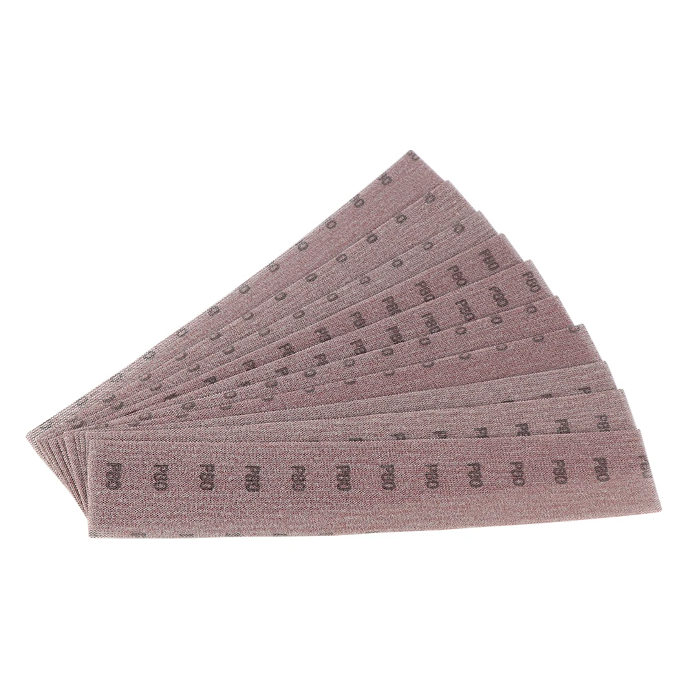 10pcs 20pcs 50pc 70x420mm Mesh Sandpaper Vacuuming Hook Loop Sanding Disc-Abrasive For 400x70 Sanding Block Wood Metal Polishing