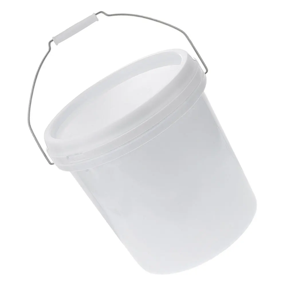 

Heavy Duty Plastic Bucket 5L Food Storage Container Water Paint Fish Tank Cleaner With Lid Handle For Home Office Factory Use