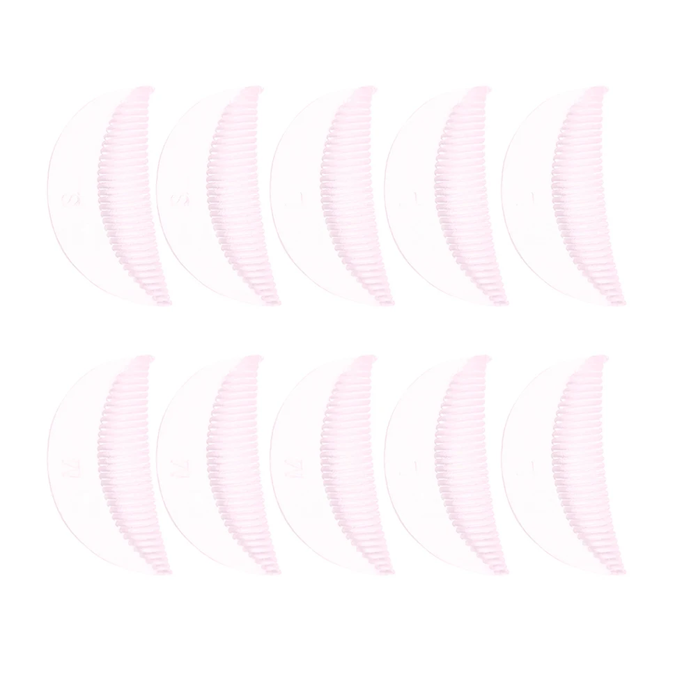 10 Paar Lash Lift Kit Wimperkruller Schimmel Zachte Siliconen Vormige voor Alle Oogtypes Herbruikbare Make-Up Accessoire Vrouwen