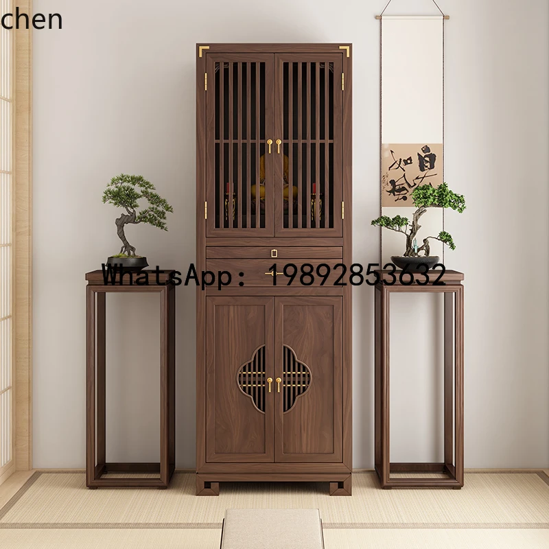 FZ new Chinese-style vertical cabinet, shrine offering table, shrine, modern light luxury Guanyin Bodhisattva home