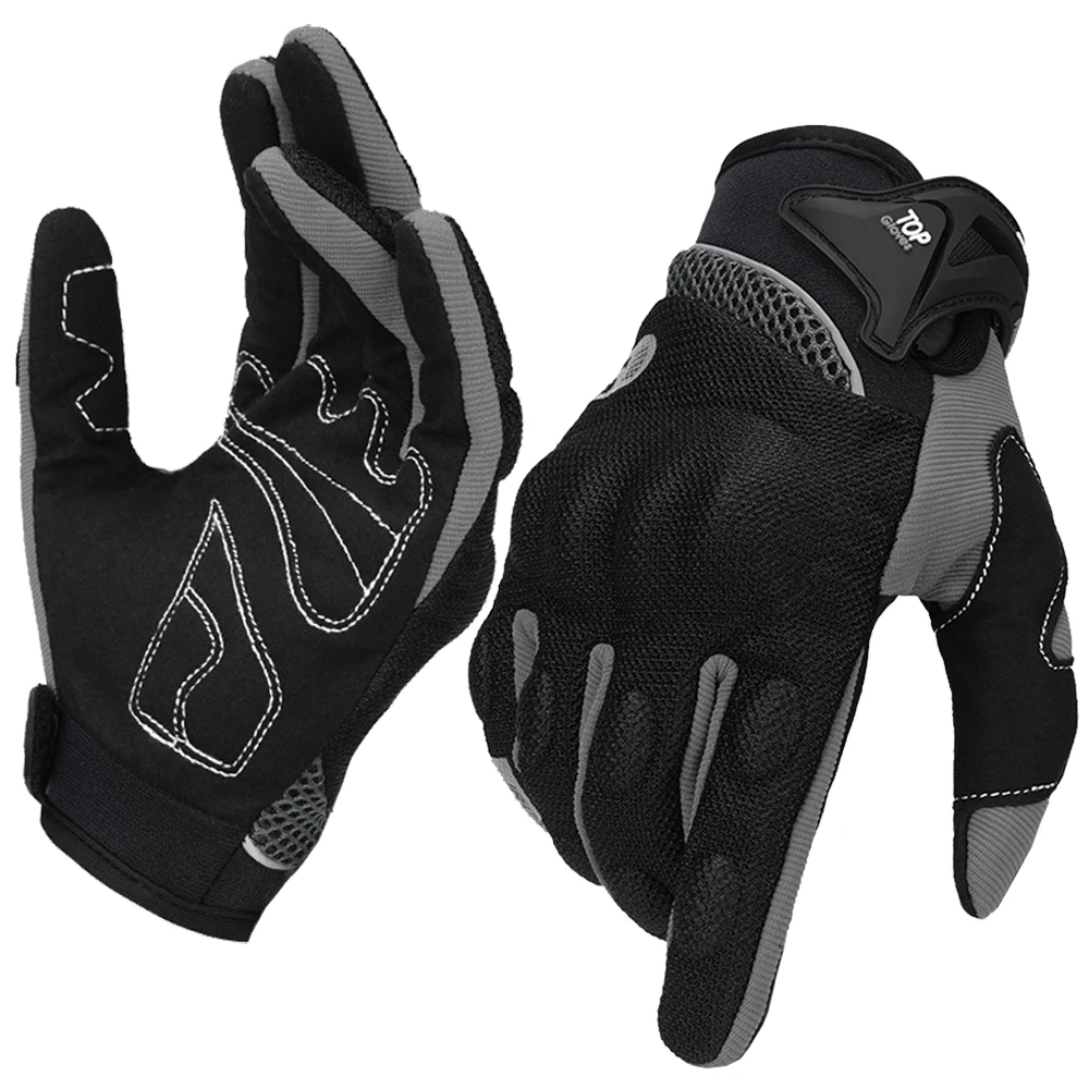 Summer Motorcycle Gloves Touch Screen Anti Slip And Wear-resistant Full Finger Sports Glove Off-road Motorcycle Riding Equipment