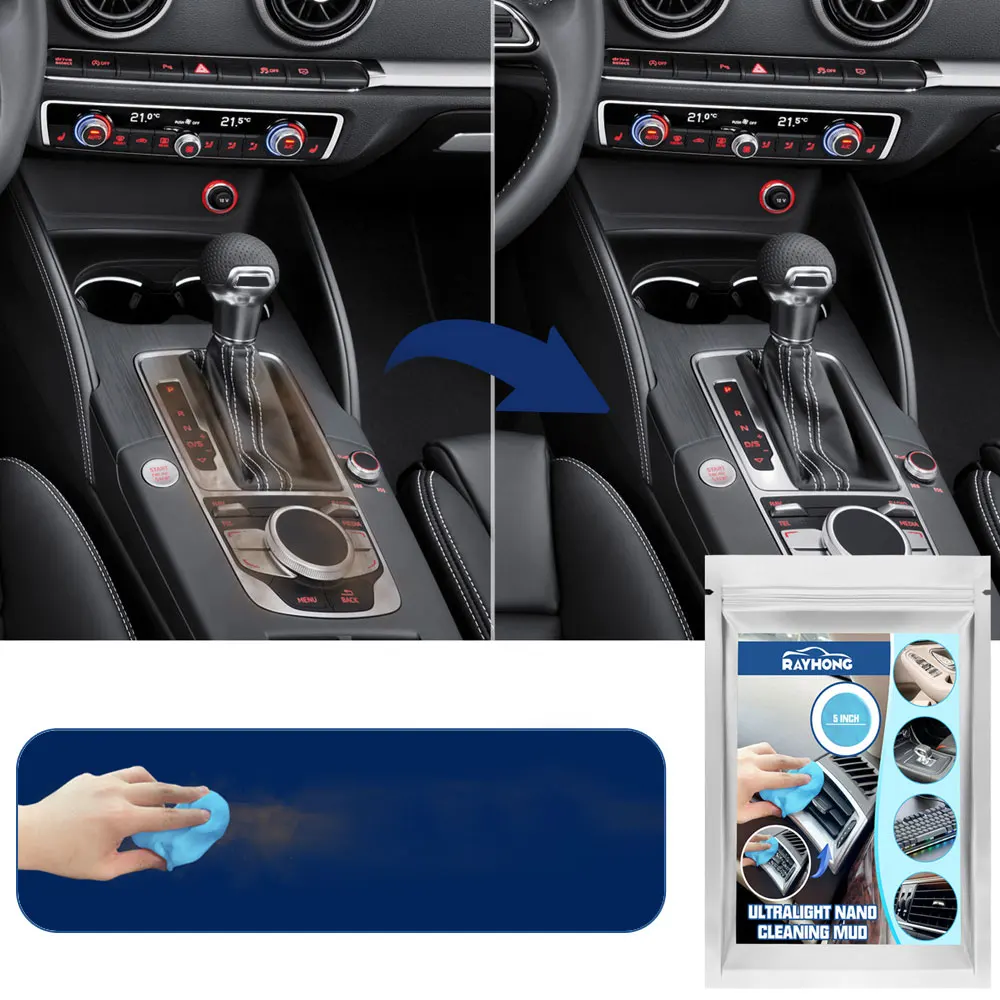 Car Air Outlet Dust Suction Mud Cleaning Soft Rubber Car Multi-Functional Household Keyboard Gap Sticky Ash Artifact Cleaning