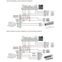 5YOA DC12V Electromagnetic Lock with 180KG/350lbs Holding Force for Electronic Door Access Control System Electric Magnetic Lock 5