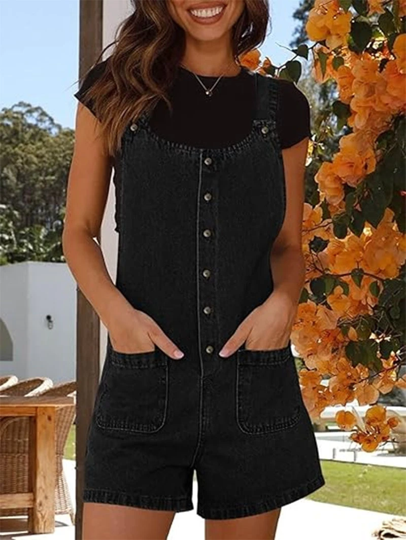 

Faionable повседневный свободный джинсовый комбинезон orts, женский летний модный цельный костюм из хлопчатобумажной ткани со средней талией