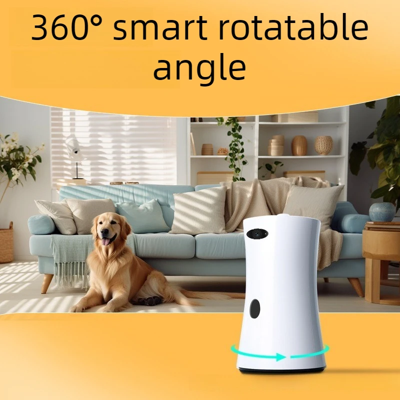 Pet Surveillance Camera 360° Rotates Intelligent Identification Camera Remote Control Feeding Cameras Voice Household Cameras
