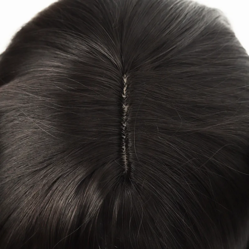 Perruque Double queue de cheval en forme de poupée pour femme, lapin à oreilles tombantes, mignonne, naturelle et moelleuse, pleine tête, avec pinces à cheveux