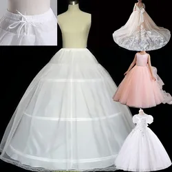 2 Hoops A-line Petticoat Underskirt Crinoline Slip for Kids Children Flower Girl Dress Wedding Dress