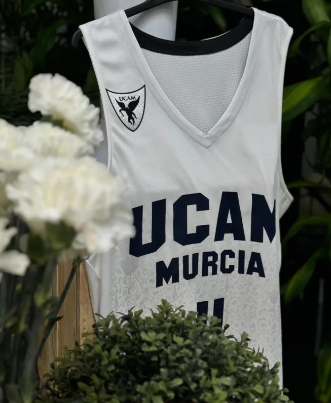 2026 New Hot UCAM Murcia Basketball Suit, Quick Drying Breathable Sleeveless Shirt, Family Parent-child Outfit