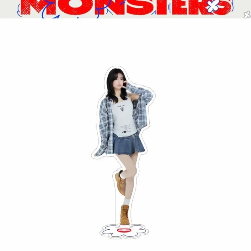 루카 에디지 힙합 케이팝 걸그룹 아크릴 키체인 시크 걸그룹 아크릴 스탠디 모델 플레이트 장식 데스크 피규어 디스플레이