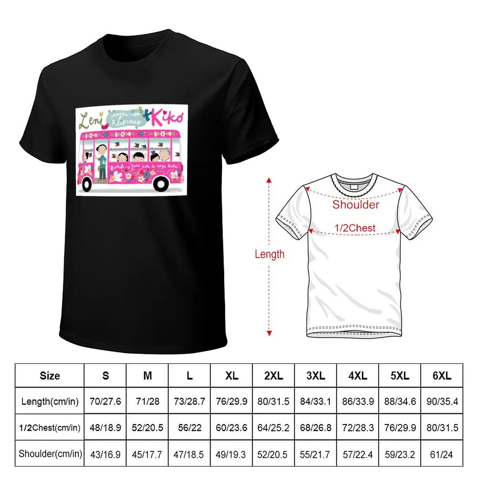 Bus of Unity for Leni and Kiko (art by Robert Alejandro) T-Shirt Classic Basic Casual T-Shirt