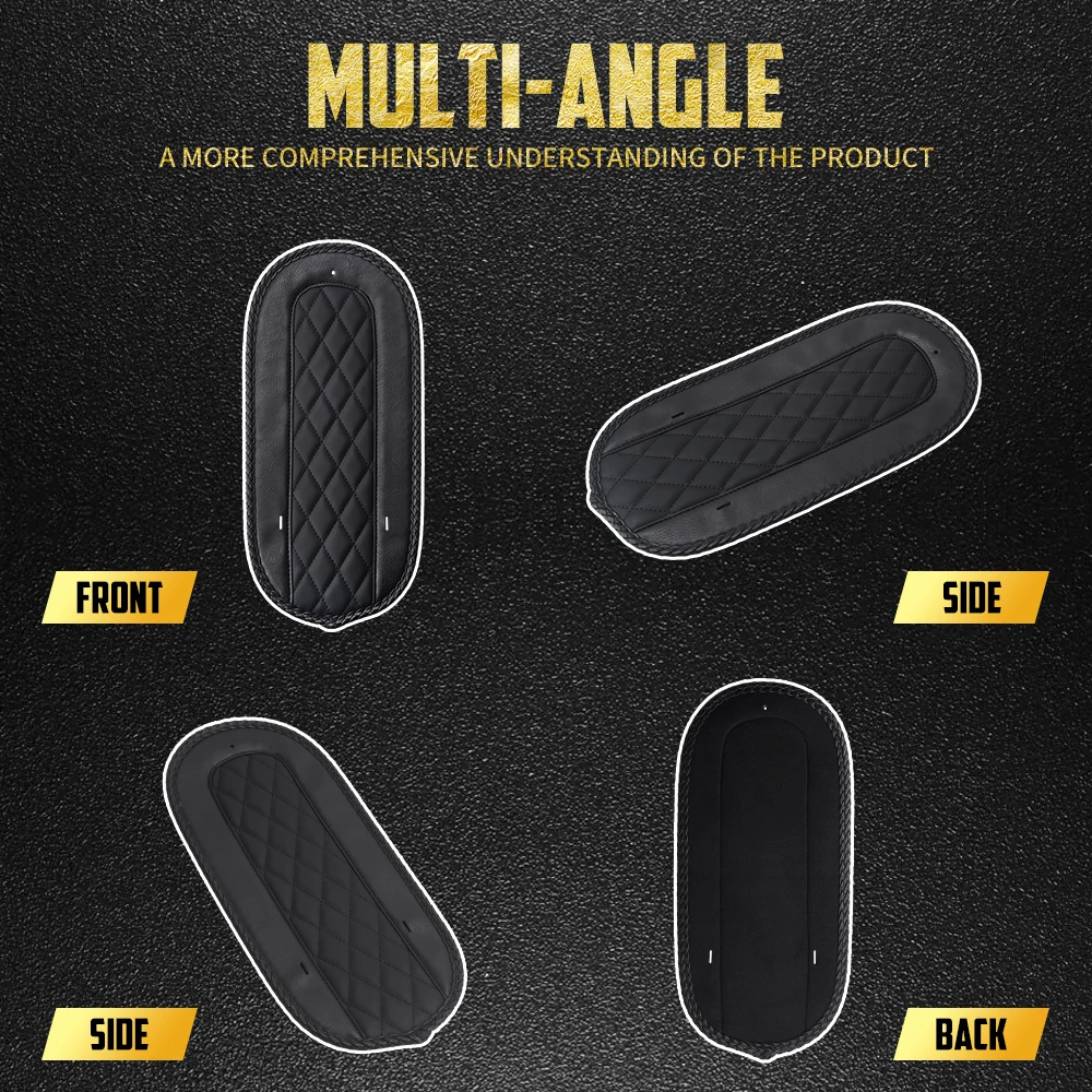Motorcycle Rear Fender Bib Cover Black Leather For Harley Touring Electra Glide Street Glide Road Glide FLHTK FLHR 2009-2025