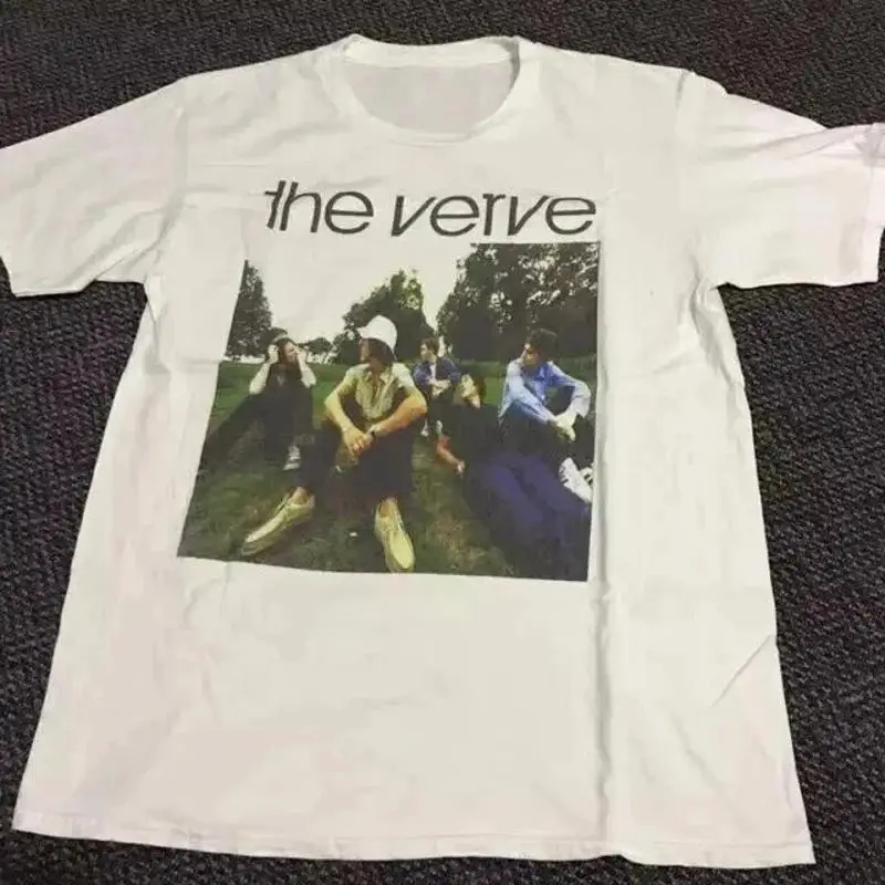 The Verve Band TShirt, cotton t-shirt, rock music, Fans Gift All Size S-4XL Fan