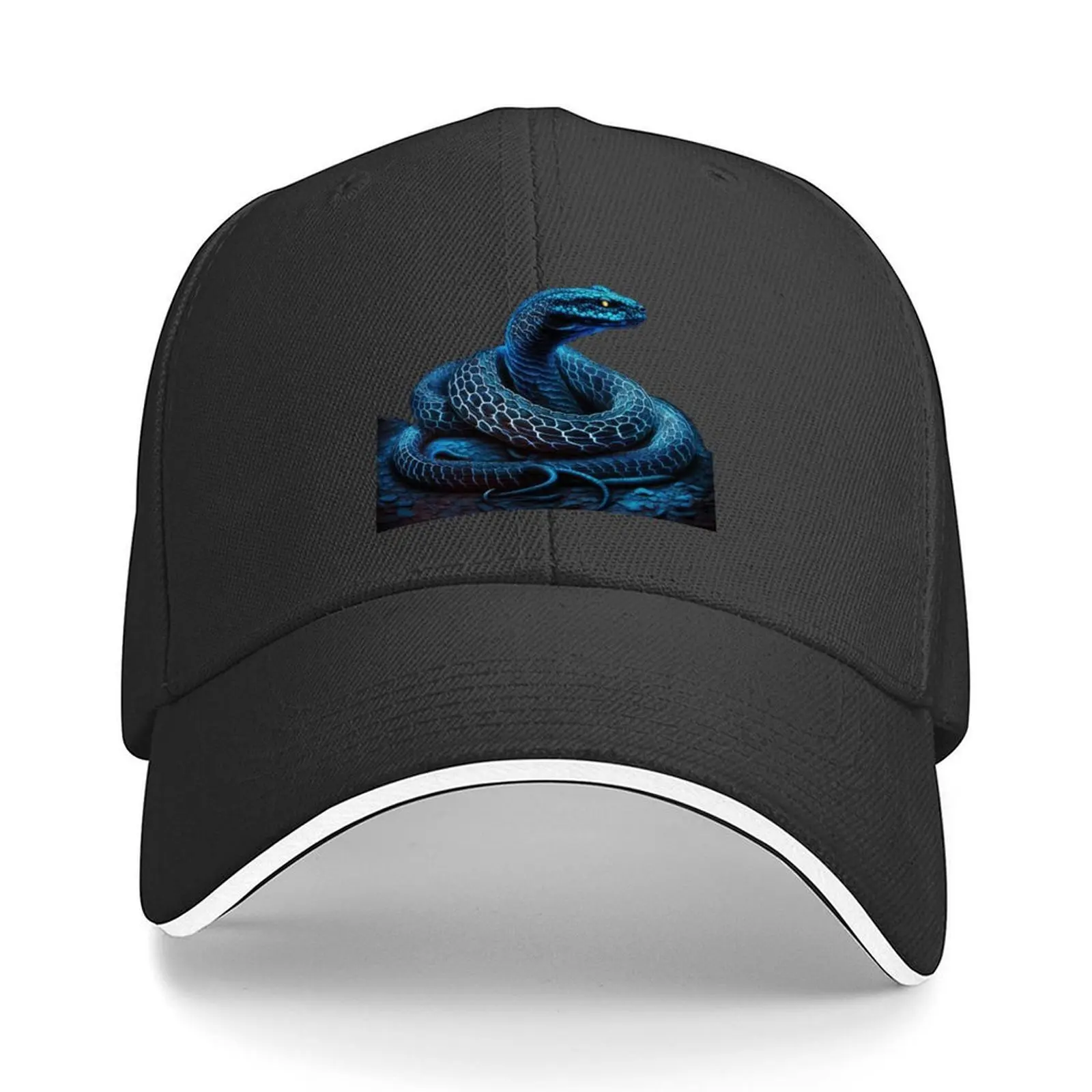Blue Snake Baseball Cap Funny hats Cosplay Sun Cap fun hats Women's Beach Visor Men's