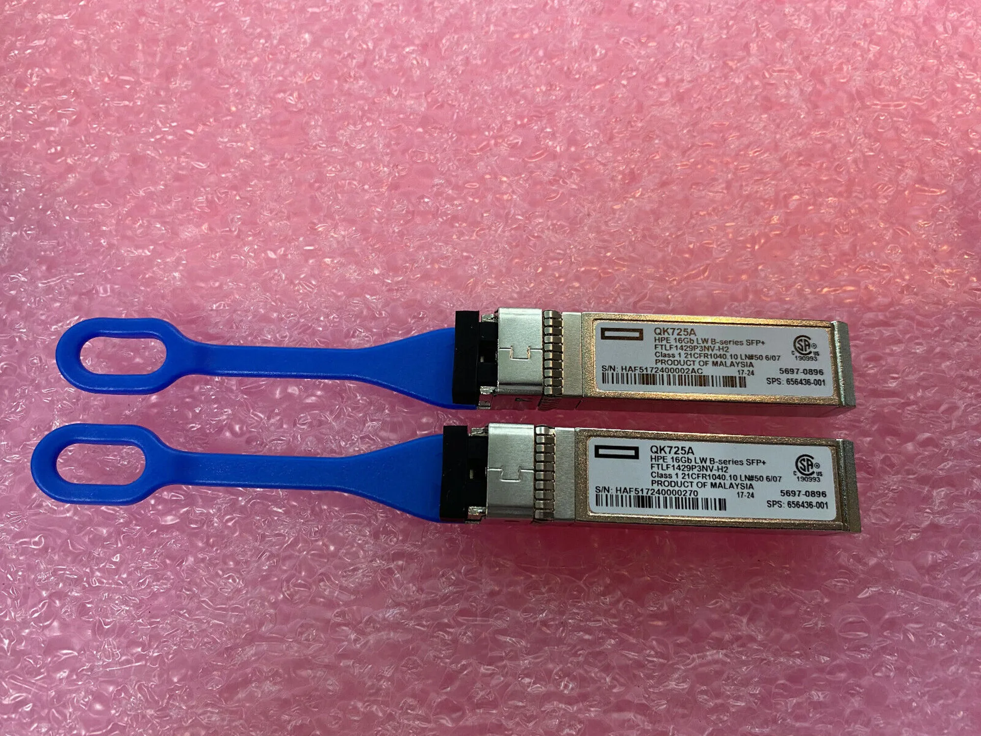 H-P 16GB LW Module SFP+ Transceiver QK725A FTLF1429P3NV-H2 656436-001 5697-0896 10KM 16G SFP Optical Switch