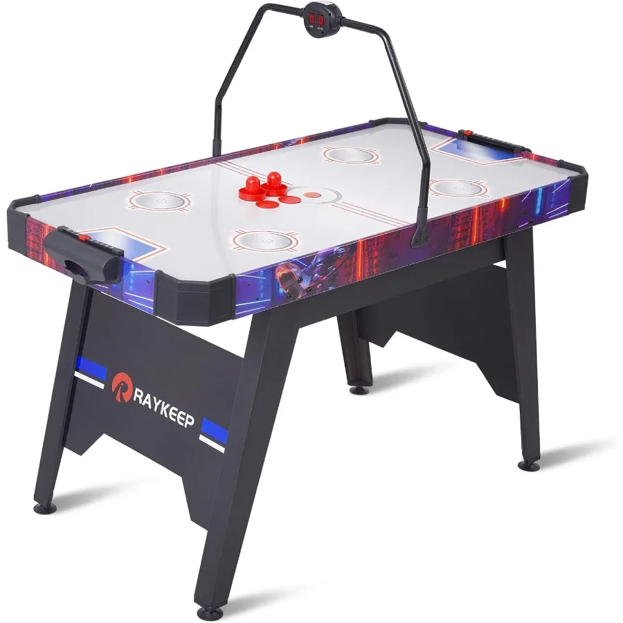 

Air Hockey Table Indoor Hockey Game Table for Adults and Arcade Gaming Sets with 2 Pucks 2 Pushers Digital LED Scoreboard Power