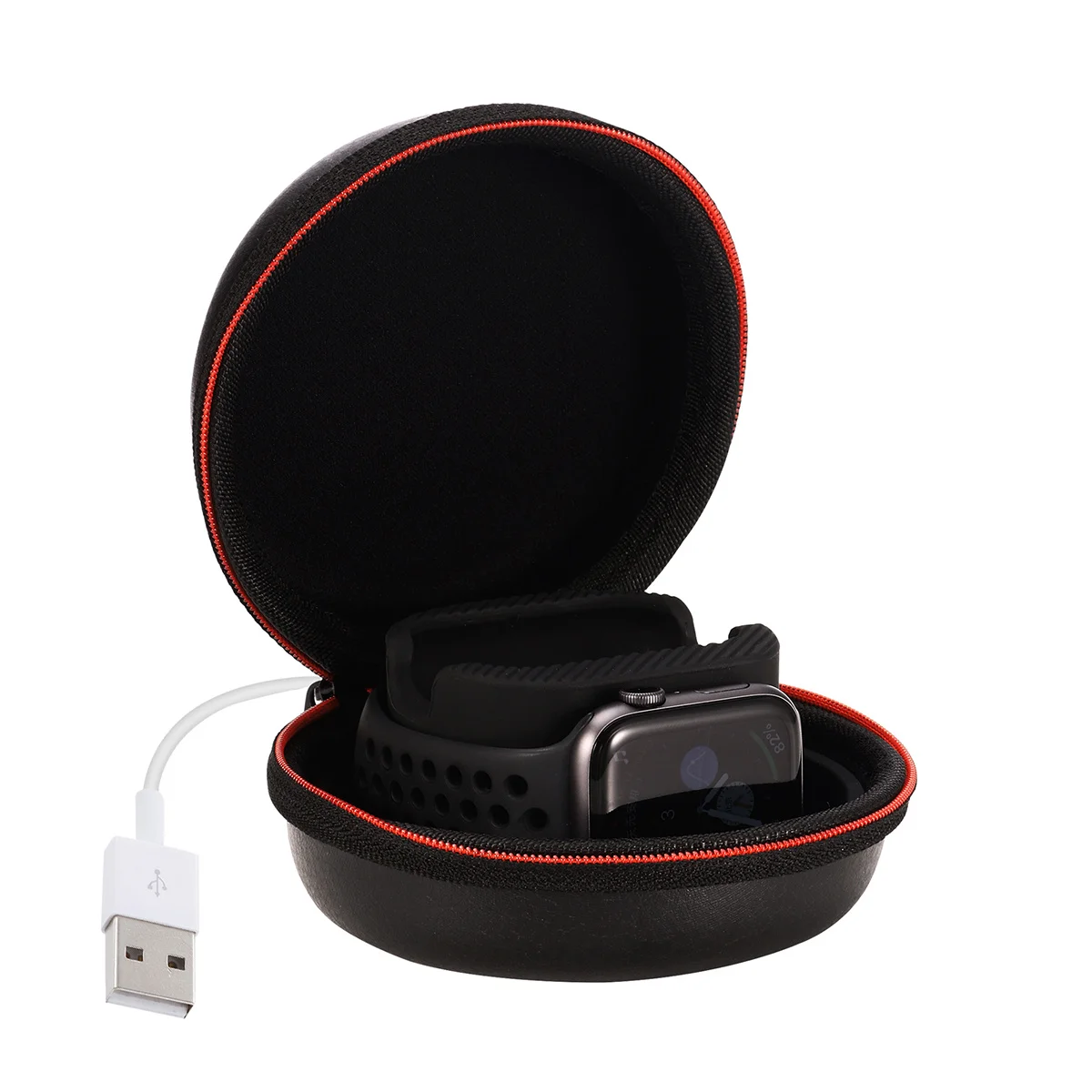 

2 in 1 Portable Silicone Stand Carrying Case Storage Box Compatible Black Charging Dock Stand Case