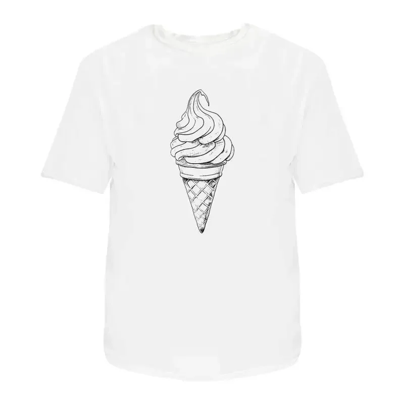 Swirl Ice Cream' T Shirt 100 Cotton S Xxl Ta045525