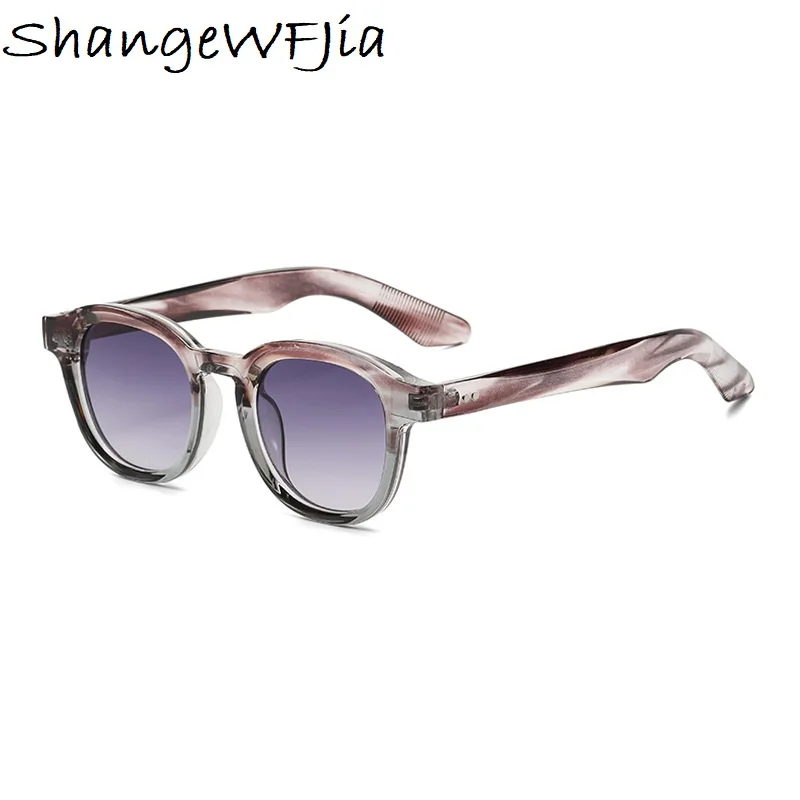 Trendy 2024 Round Sunglasses Women Ins Popular Trending Shades Small Eyewear Men Gradient Sun Glasses Female Male UV400