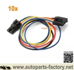 

Longyue 10pcs 2 Heads 5 Wire Harness Pigtail Connector For Blower Motor Resistor