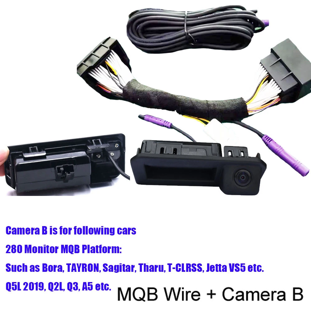 Car CanBus Reversing Dynamic Trajectory Parking Rear View Camera for Skoda Octavia Wagen 187B 280 MQB Audi A5 A4L Q5 A3 2019