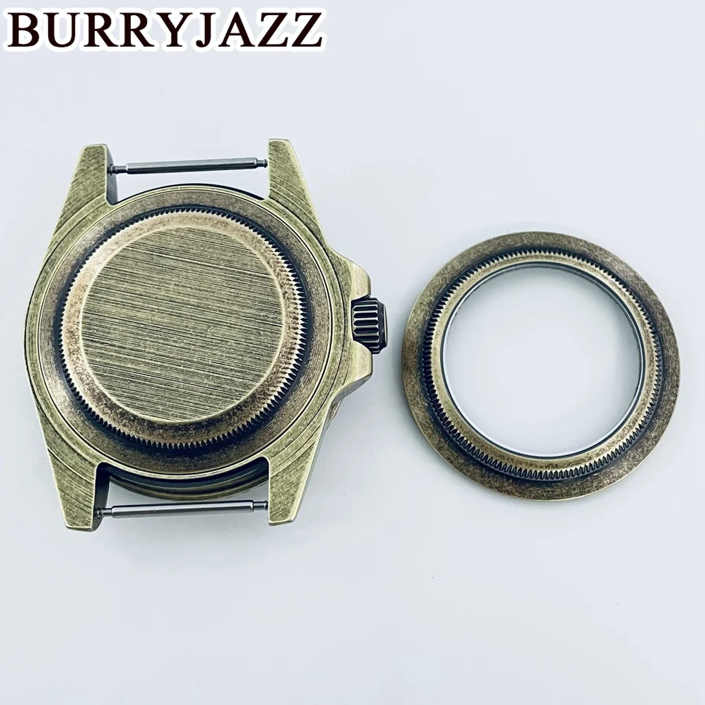 BURRYJAZZ-subcaja de reloj, cristal de zafiro, bisel de cerámica, 40mm, NH35, NH36, NH34, NH38, NH70, NH72, ETA2824, PT5000