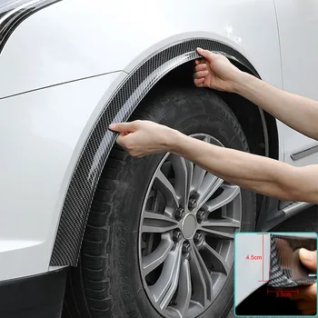 Car Wheel Arch Bumper 1.5M Anti-collision Strip 2/3.5/4.5CM Rubber Universal Anti-scratch Protection Strip Bumper Trim Accessories