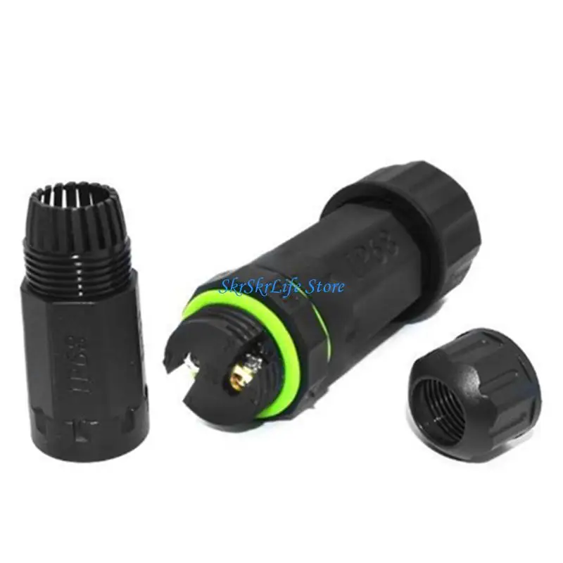 E65E IP68 Waterproof Straight Connectors Electrical Wire Cable 5-10mm 2/3/4/5Pin